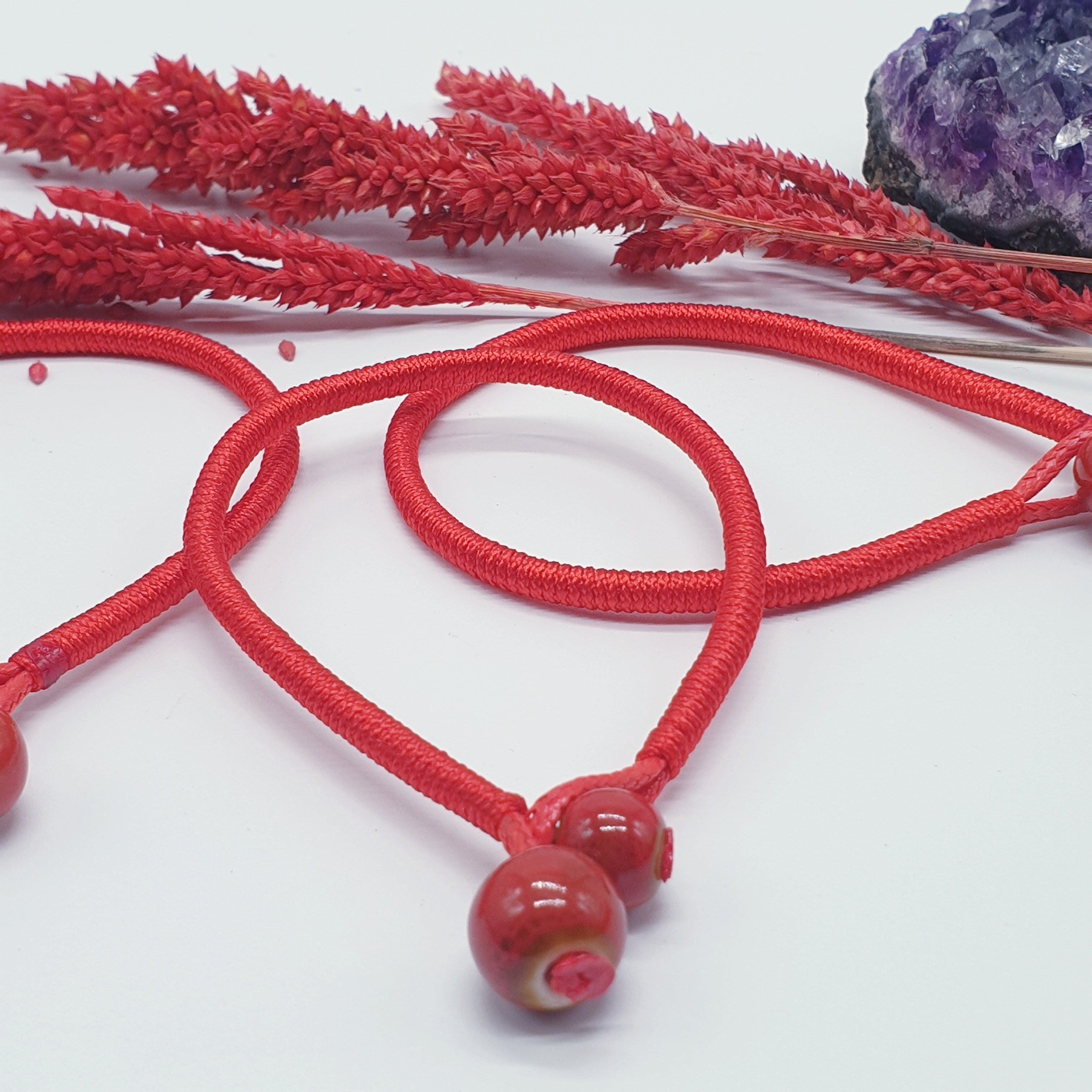 Authentic Tibetan Lucky Red String – themoneymagnetph