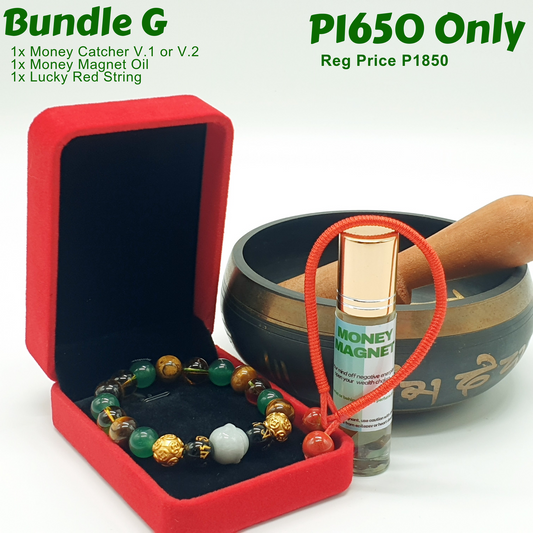Bundle - G (Money Catcher V.1 or V.2 + Money Magnet Oil + Lucky Red String)
