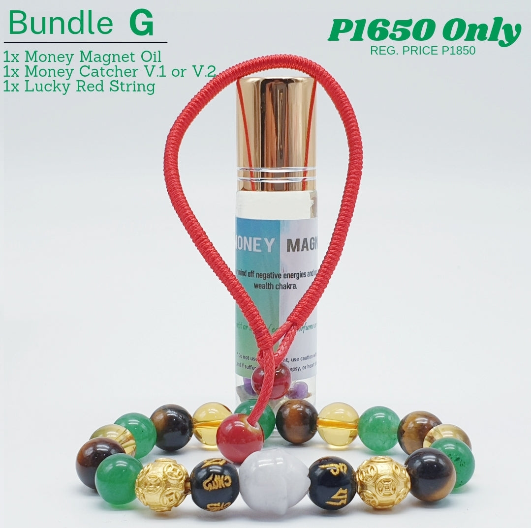Bundle - G (Money Catcher V.1 or V.2 + Money Magnet Oil + Lucky Red String)