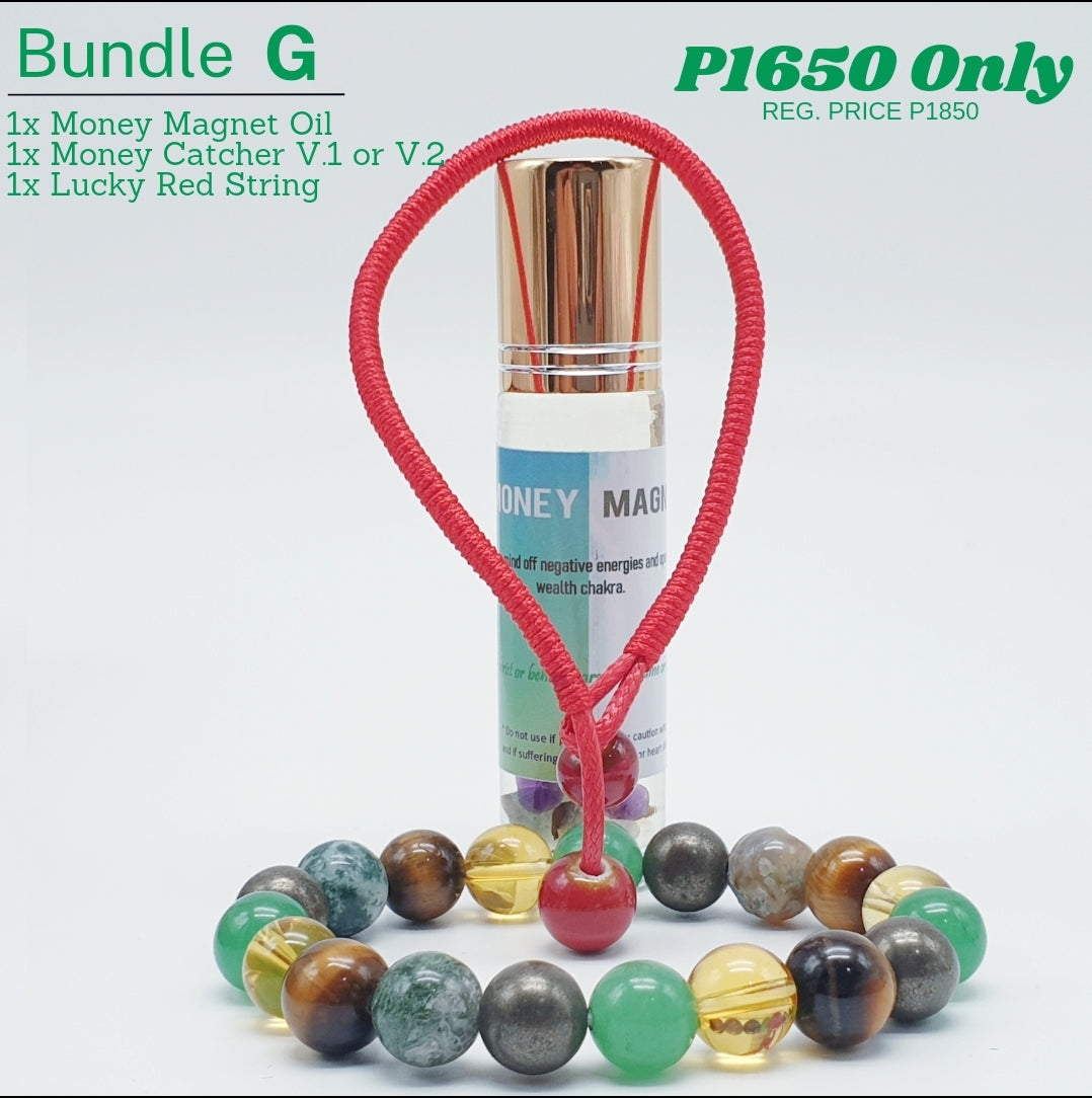 Bundle - G (Money Catcher V.1 or V.2 + Money Magnet Oil + Lucky Red String)