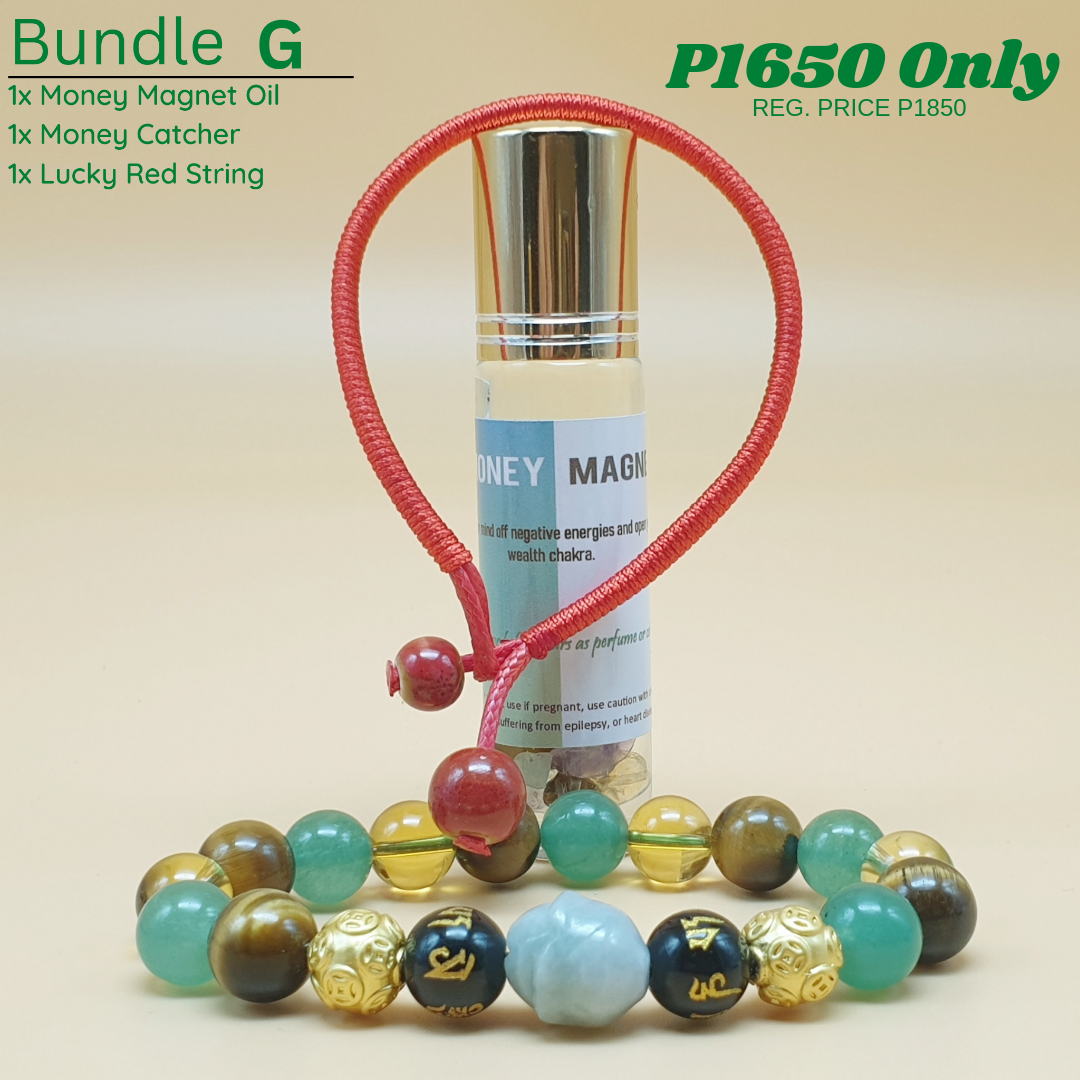 Bundle - G (Money Catcher V.1 or V.2 + Money Magnet Oil + Lucky Red String)