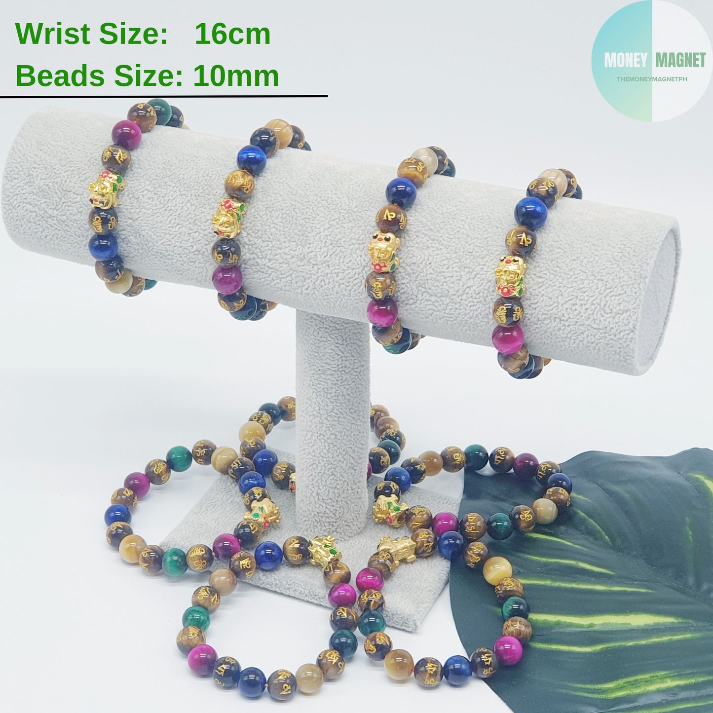 CNY 1 - Muti Colored Tigers Eye Single Piyao Set