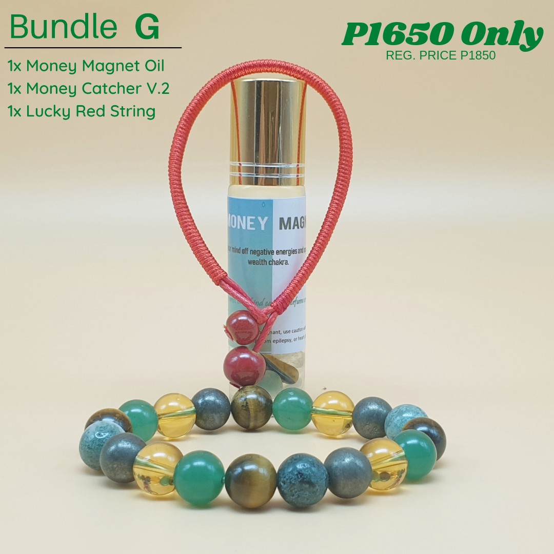 Bundle - G (Money Catcher V.1 or V.2 + Money Magnet Oil + Lucky Red String)