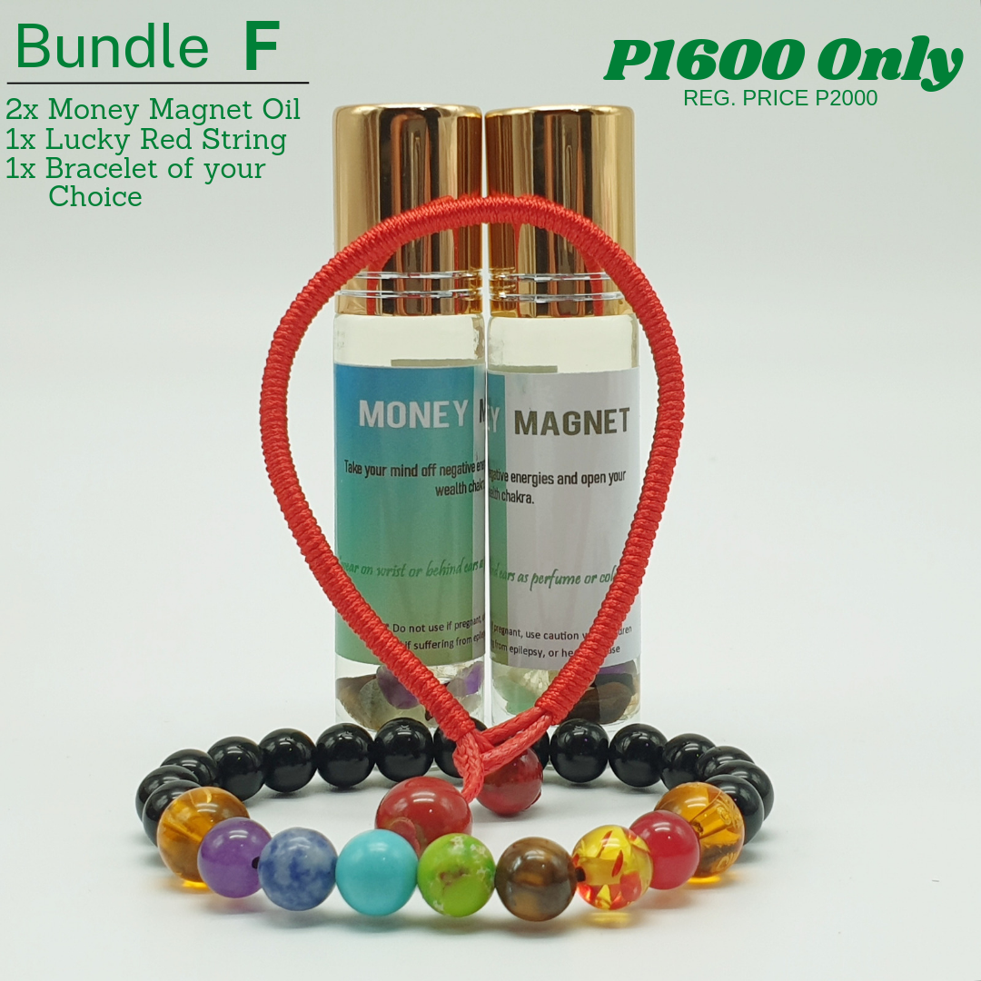 Bundle - F (Bracelet of your Choice + Money Magnet Oil + Lucky Red String)