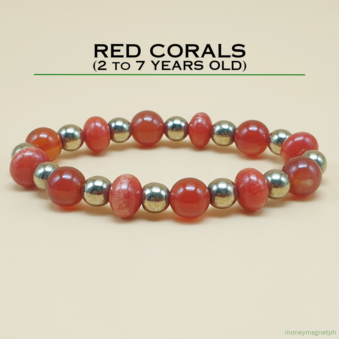 Red Corals Bracelet (2-7 year Old)