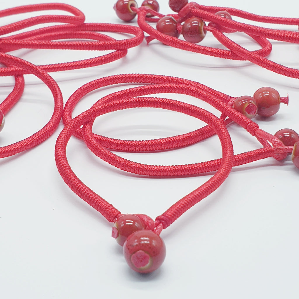 Tibetan Buddhist Red String Lucky Bracelet – 7 Chakra Store