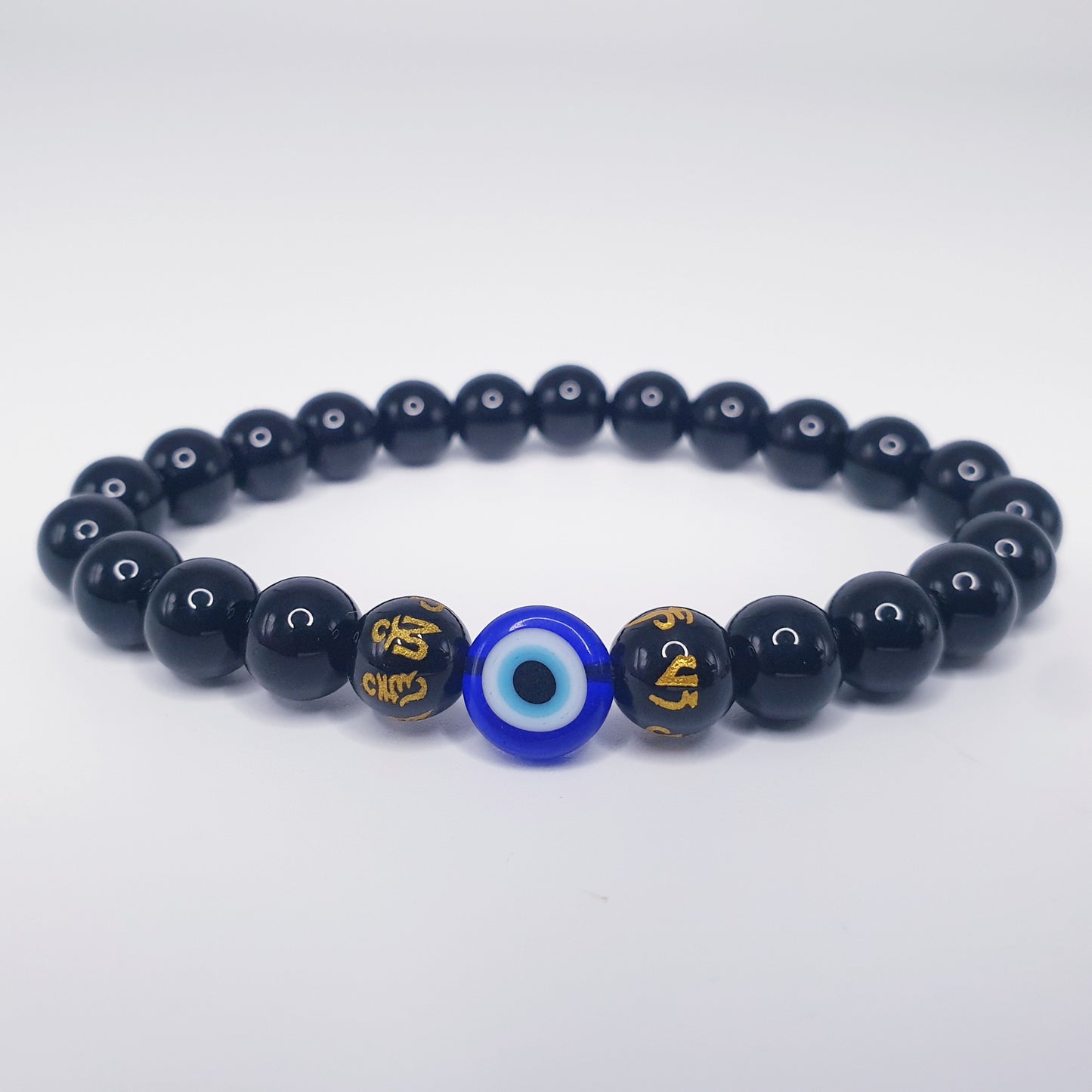 Evil Eye Black Onyx Bracelet