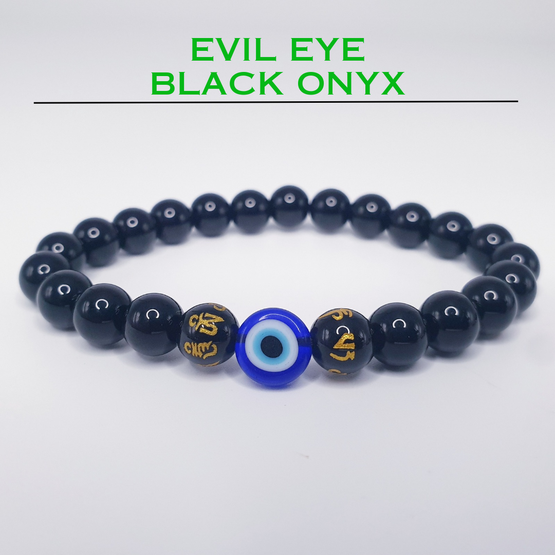 Evil Eye Black Onyx Bracelet