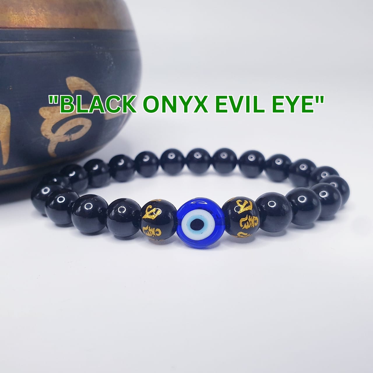 Evil Eye Black Onyx Bracelet