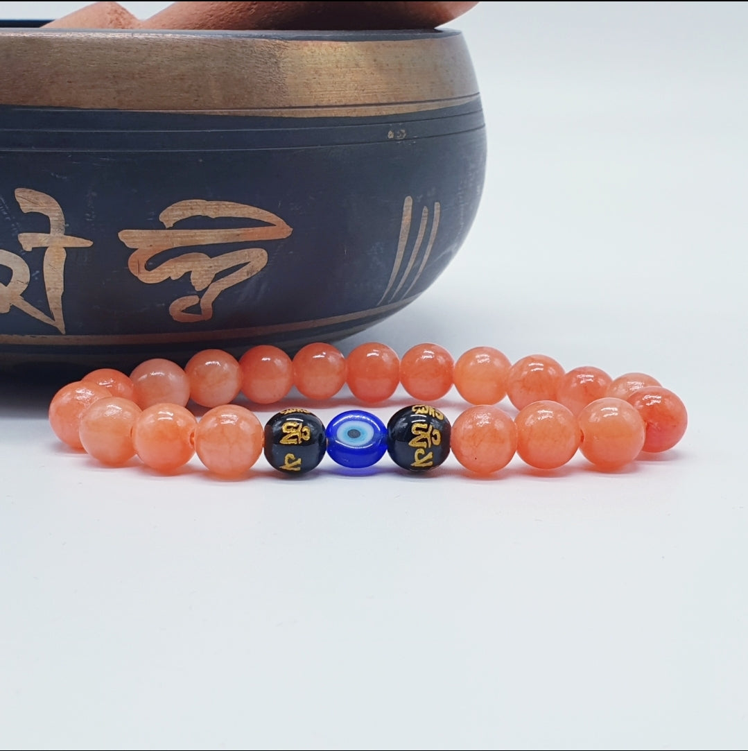 2024 Apricot 4 - Evil Eye Apricot + Money Magnet Oil + Lucky Red String Bracelet Lucky Charm