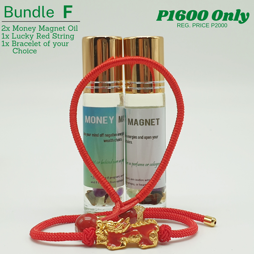 Bundle - F (Bracelet of your Choice + Money Magnet Oil + Lucky Red String)