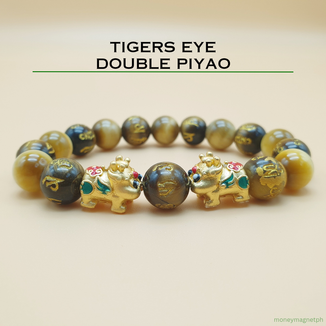 Authentic Tigers Eye Double Piyao