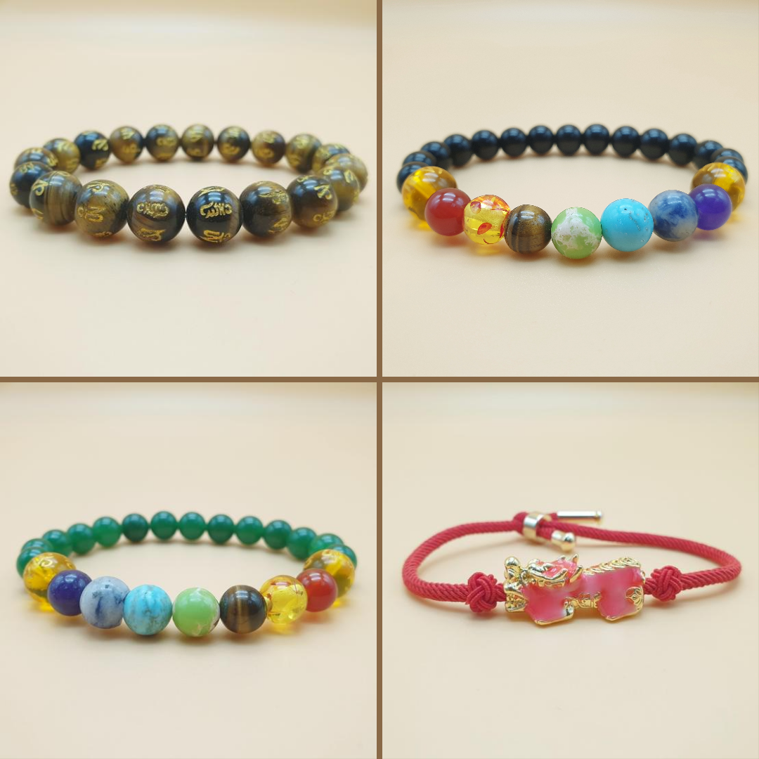 Bundle - F (Bracelet of your Choice + Money Magnet Oil + Lucky Red String)