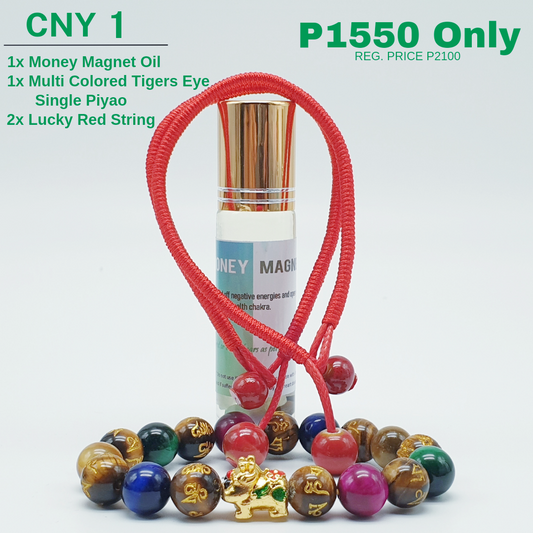 CNY 1 - Muti Colored Tigers Eye Single Piyao Set